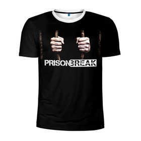 Мужская футболка 3D спортивная с принтом Prison break 9 в Санкт-Петербурге, 100% полиэстер с улучшенными характеристиками | приталенный силуэт, круглая горловина, широкие плечи, сужается к линии бедра | 