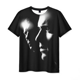Мужская футболка 3D с принтом Prison break 11 в Санкт-Петербурге, 100% полиэфир | прямой крой, круглый вырез горловины, длина до линии бедер | Тематика изображения на принте: prison break | побег | сериал