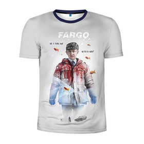 Мужская футболка 3D спортивная с принтом Fargo в Санкт-Петербурге, 100% полиэстер с улучшенными характеристиками | приталенный силуэт, круглая горловина, широкие плечи, сужается к линии бедра | Тематика изображения на принте: фарго