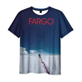 Мужская футболка 3D с принтом Fargo в Санкт-Петербурге, 100% полиэфир | прямой крой, круглый вырез горловины, длина до линии бедер | фарго