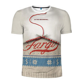 Мужская футболка 3D спортивная с принтом Fargo в Санкт-Петербурге, 100% полиэстер с улучшенными характеристиками | приталенный силуэт, круглая горловина, широкие плечи, сужается к линии бедра | фарго