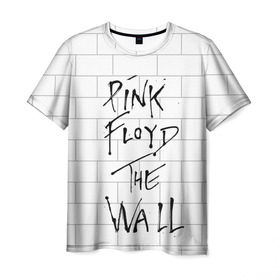 Мужская футболка 3D с принтом The Wall в Санкт-Петербурге, 100% полиэфир | прямой крой, круглый вырез горловины, длина до линии бедер | Тематика изображения на принте: pink floyd | пинк флоид