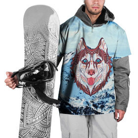 Накидка на куртку 3D с принтом Хаски в Санкт-Петербурге, 100% полиэстер |  | Тематика изображения на принте: at | bowwow | dog | hound | pooch | арт | гончая | гончая собака | горы | деревья | лес | снег | собака | хаски | холод