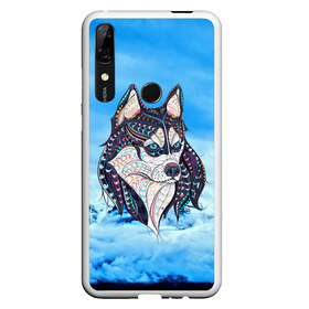 Чехол для Honor P Smart Z с принтом Siberian Husky в Санкт-Петербурге, Силикон | Область печати: задняя сторона чехла, без боковых панелей | Тематика изображения на принте: at | bowwow | dog | hound | pooch | арт | гончая | гончая собака | горы | деревья | лес | снег | собака | хаски | холод