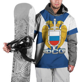 Накидка на куртку 3D с принтом ФСО в Санкт-Петербурге, 100% полиэстер |  | гб | госбезопасность | кремль | меч | орел | федеральная служба охраны | фсо | щит