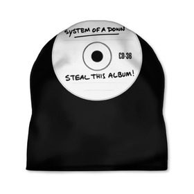 Шапка 3D с принтом Steal this album в Санкт-Петербурге, 100% полиэстер | универсальный размер, печать по всей поверхности изделия | Тематика изображения на принте: serj tankian | system of a down | серж танкян | система вниз