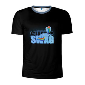 Мужская футболка 3D спортивная с принтом Rainbow Dash Swag в Санкт-Петербурге, 100% полиэстер с улучшенными характеристиками | приталенный силуэт, круглая горловина, широкие плечи, сужается к линии бедра | Тематика изображения на принте: my little pony | пони | радуга