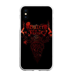 Чехол для iPhone XS Max матовый с принтом Bullet For My Valentine в Санкт-Петербурге, Силикон | Область печати: задняя сторона чехла, без боковых панелей | Тематика изображения на принте: пуля для моей возлюбленной