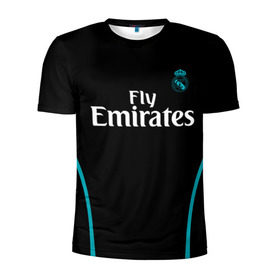Мужская футболка 3D спортивная с принтом Real Madrid в Санкт-Петербурге, 100% полиэстер с улучшенными характеристиками | приталенный силуэт, круглая горловина, широкие плечи, сужается к линии бедра | real madrid | королевский клуб | реал мадрид | форма