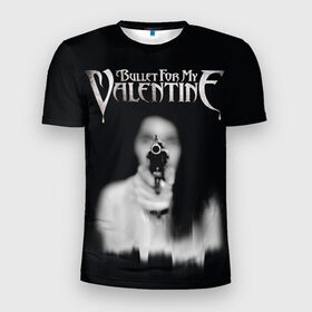 Мужская футболка 3D спортивная с принтом Bullet For My Valentine в Санкт-Петербурге, 100% полиэстер с улучшенными характеристиками | приталенный силуэт, круглая горловина, широкие плечи, сужается к линии бедра | пуля для моей возлюбленной