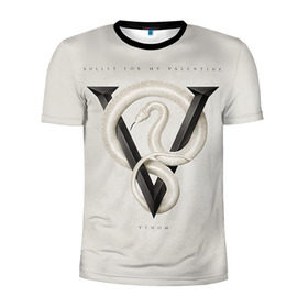 Мужская футболка 3D спортивная с принтом Venom в Санкт-Петербурге, 100% полиэстер с улучшенными характеристиками | приталенный силуэт, круглая горловина, широкие плечи, сужается к линии бедра | Тематика изображения на принте: bullet for my valentine | пуля для моей возлюбленной