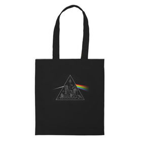 Сумка 3D повседневная с принтом Pink Floyd Make Rainbow в Санкт-Петербурге, 100% полиэстер | Плотность: 200 г/м2; Размер: 34×35 см; Высота лямок: 30 см | англия | басы | британия | гитара | группа | логотип | музыка | песни | пинк флойд | призма | радуга | рок | свет