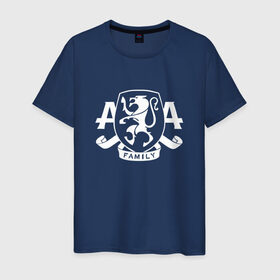 Мужская футболка хлопок с принтом AA Family в Санкт-Петербурге, 100% хлопок | прямой крой, круглый вырез горловины, длина до линии бедер, слегка спущенное плечо. | asking alexandria