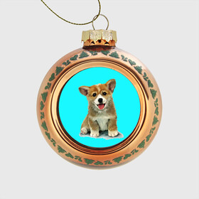 Стеклянный ёлочный шар с принтом Корги в Санкт-Петербурге, Стекло | Диаметр: 80 мм | corgy | dog | korgi | puppy | вельш корги | кардиган | коржик | пемброк | собака | щенок