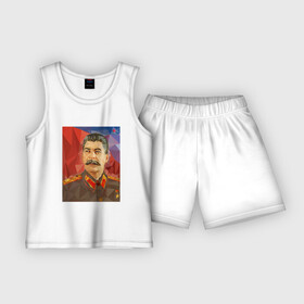 Детская пижама с шортами хлопок с принтом Сталин в Санкт-Петербурге,  |  | ссср | сталин