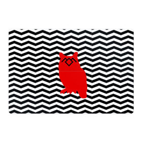Магнитный плакат 3Х2 с принтом TWIN PEAKS в Санкт-Петербурге, Полимерный материал с магнитным слоем | 6 деталей размером 9*9 см | owl | арт | животные | полосы | птицы | сериал | сова | твин пикс | текстура | фильмы