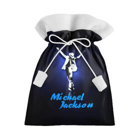 Подарочный 3D мешок с принтом Майкл Джексон в Санкт-Петербурге, 100% полиэстер | Размер: 29*39 см | michael jackson | король