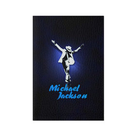 Обложка для паспорта матовая кожа с принтом Майкл Джексон в Санкт-Петербурге, натуральная матовая кожа | размер 19,3 х 13,7 см; прозрачные пластиковые крепления | Тематика изображения на принте: michael jackson | король