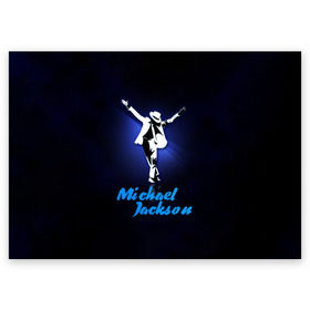 Поздравительная открытка с принтом Майкл Джексон в Санкт-Петербурге, 100% бумага | плотность бумаги 280 г/м2, матовая, на обратной стороне линовка и место для марки
 | Тематика изображения на принте: michael jackson | король
