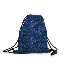 Рюкзак-мешок 3D с принтом Blue style в Санкт-Петербурге, 100% полиэстер | плотность ткани — 200 г/м2, размер — 35 х 45 см; лямки — толстые шнурки, застежка на шнуровке, без карманов и подкладки | 