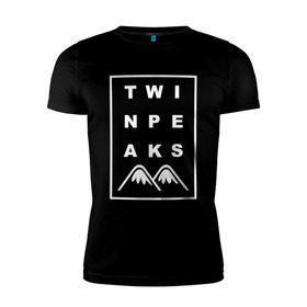 Мужская футболка премиум с принтом Twin Peaks в Санкт-Петербурге, 92% хлопок, 8% лайкра | приталенный силуэт, круглый вырез ворота, длина до линии бедра, короткий рукав | арт | сериал | твин пикс | фильмы