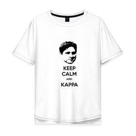 Мужская футболка хлопок Oversize с принтом Kappa в Санкт-Петербурге, 100% хлопок | свободный крой, круглый ворот, “спинка” длиннее передней части | cs go | kappa | каппа | кс го