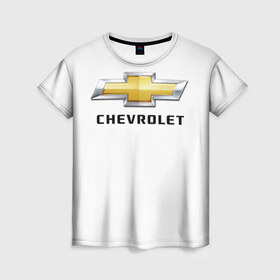 Женская футболка 3D с принтом Chevrolet в Санкт-Петербурге, 100% полиэфир ( синтетическое хлопкоподобное полотно) | прямой крой, круглый вырез горловины, длина до линии бедер | 