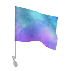 Флаг для автомобиля с принтом Цветной принт в Санкт-Петербурге, 100% полиэстер | Размер: 30*21 см | basil | градиент | цветной принт