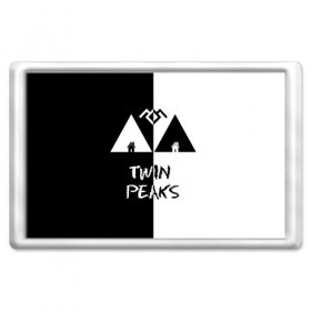 Магнит 45*70 с принтом Twin Peaks в Санкт-Петербурге, Пластик | Размер: 78*52 мм; Размер печати: 70*45 | арт | сериал | твин пикс | фильмы | черно белые