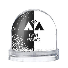 Водяной шар с принтом Twin Peaks в Санкт-Петербурге, Пластик | Изображение внутри шара печатается на глянцевой фотобумаге с двух сторон | арт | сериал | твин пикс | фильмы | черно белые