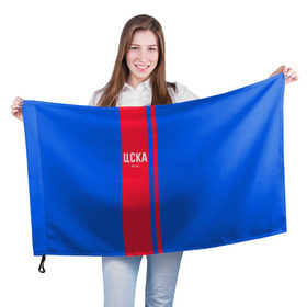 Флаг 3D с принтом ЦСКА в Санкт-Петербурге, 100% полиэстер | плотность ткани — 95 г/м2, размер — 67 х 109 см. Принт наносится с одной стороны | кони | москва | цска