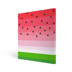 Холст квадратный с принтом Арбузик в Санкт-Петербурге, 100% ПВХ |  | Тематика изображения на принте: pattern | trend | арбуз | зеленый | косточки | красный | мода | патерн | паттерн | розовый | текстура | тренд | фрукт | ягода