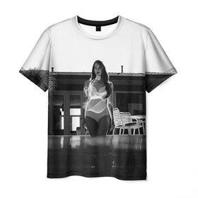 Мужская футболка 3D с принтом Lana Del Rey в Санкт-Петербурге, 100% полиэфир | прямой крой, круглый вырез горловины, длина до линии бедер | lana del rey | лана дель рей