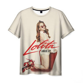Мужская футболка 3D с принтом Lana Del Rey в Санкт-Петербурге, 100% полиэфир | прямой крой, круглый вырез горловины, длина до линии бедер | lana del rey | лана дель рей