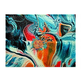 Обложка для студенческого билета с принтом Лиса художник в Санкт-Петербурге, натуральная кожа | Размер: 11*8 см; Печать на всей внешней стороне | 3d | abstract | abstraction | fox | spray | абстракция | животные | кисти | краски | лиса | лисица | текстуры | художник