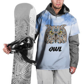 Накидка на куртку 3D с принтом Owl в Санкт-Петербурге, 100% полиэстер |  | Тематика изображения на принте: owl | животные | полуночник | природа | сова | сыч | филин | этника