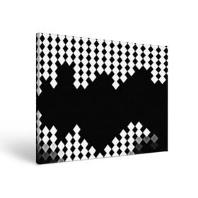 Холст прямоугольный с принтом Шахматная клетка в Санкт-Петербурге, 100% ПВХ |  | abstract | abstraction | block | tessera | абстракция | клетка | кубики | текстура