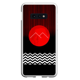 Чехол для Samsung S10E с принтом Twin Peaks в Санкт-Петербурге, Силикон | Область печати: задняя сторона чехла, без боковых панелей | герои | детектив | драма | знаки | кино | сериал | сериаломан | серия | символы | твин пикс | третий сезон | фильм