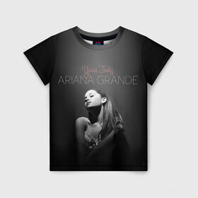 Детская футболка 3D с принтом Ariana Grande в Санкт-Петербурге, 100% гипоаллергенный полиэфир | прямой крой, круглый вырез горловины, длина до линии бедер, чуть спущенное плечо, ткань немного тянется | Тематика изображения на принте: ariana grande
