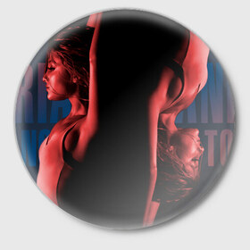 Значок с принтом Ariana Grande в Санкт-Петербурге,  металл | круглая форма, металлическая застежка в виде булавки | Тематика изображения на принте: 