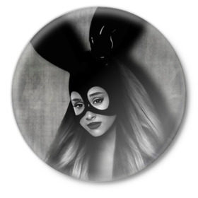Значок с принтом Ariana Grande в Санкт-Петербурге,  металл | круглая форма, металлическая застежка в виде булавки | Тематика изображения на принте: ariana grande