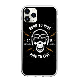 Чехол для iPhone 11 Pro Max матовый с принтом Born to ride в Санкт-Петербурге, Силикон |  | bike | black background | born to ride | helmet | lightning | logo | motorcycle | ride | road | skull | speed | stars | travel | байк | велоси | дорога | езда | звезды | логотип | молния | мотоцикл | очки | путешествия | рожден для езды | скорос