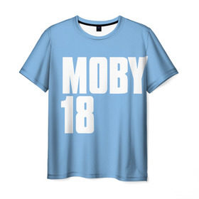Мужская футболка 3D с принтом Moby в Санкт-Петербурге, 100% полиэфир | прямой крой, круглый вырез горловины, длина до линии бедер | moby | моби