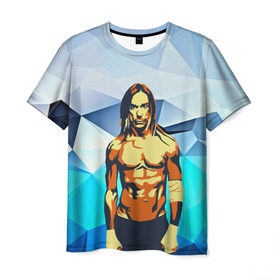 Мужская футболка 3D с принтом iggy pop в Санкт-Петербурге, 100% полиэфир | прямой крой, круглый вырез горловины, длина до линии бедер | fatality | kismet | rock | rock and roll | игги поп