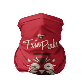 Бандана-труба 3D с принтом Добро пожаловать в Twin Peaks в Санкт-Петербурге, 100% полиэстер, ткань с особыми свойствами — Activecool | плотность 150‒180 г/м2; хорошо тянется, но сохраняет форму | дьявол | крафт | плакат | ретро | сова | твин пикс