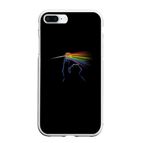 Чехол для iPhone 7Plus/8 Plus матовый с принтом Pink Floyd Cookie Monster в Санкт-Петербурге, Силикон | Область печати: задняя сторона чехла, без боковых панелей | Тематика изображения на принте: монстр | печеньки | улица сезам