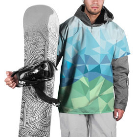 Накидка на куртку 3D с принтом URAL polygonal в Санкт-Петербурге, 100% полиэстер |  | polygonal | yaaydesign | екатеринбург | поли | полигональный | россия | урал