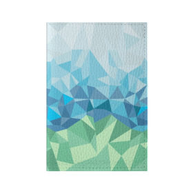 Обложка для паспорта матовая кожа с принтом URAL polygonal в Санкт-Петербурге, натуральная матовая кожа | размер 19,3 х 13,7 см; прозрачные пластиковые крепления | polygonal | yaaydesign | екатеринбург | поли | полигональный | россия | урал
