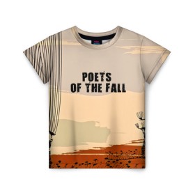 Детская футболка 3D с принтом poets of the fall в Санкт-Петербурге, 100% гипоаллергенный полиэфир | прямой крой, круглый вырез горловины, длина до линии бедер, чуть спущенное плечо, ткань немного тянется | poets of the fall | rock | альтернатива | музыка | поэты | рок | фины