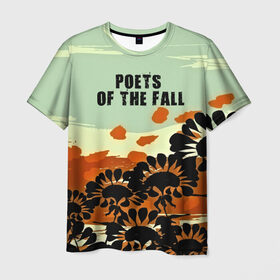 Мужская футболка 3D с принтом Poets of the fall в Санкт-Петербурге, 100% полиэфир | прямой крой, круглый вырез горловины, длина до линии бедер | rock | альтернатива | музыка | поэты